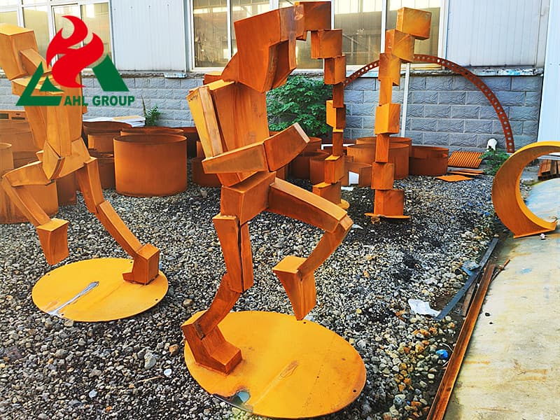 Industrial Landscape rusty tree art For Metal Art Supplier